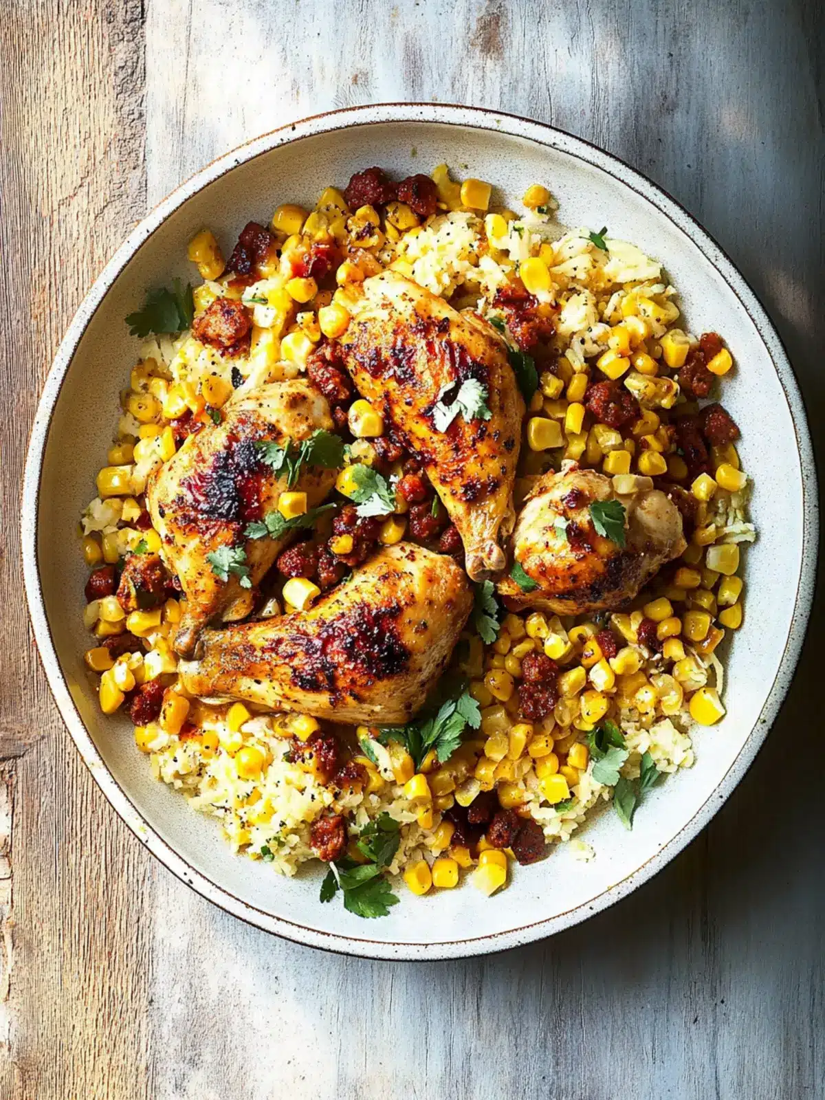 Creamy Chicken with Corn and Chorizo in 30 Minutes Flat 5 Creamy Chicken with Corn and Chorizo