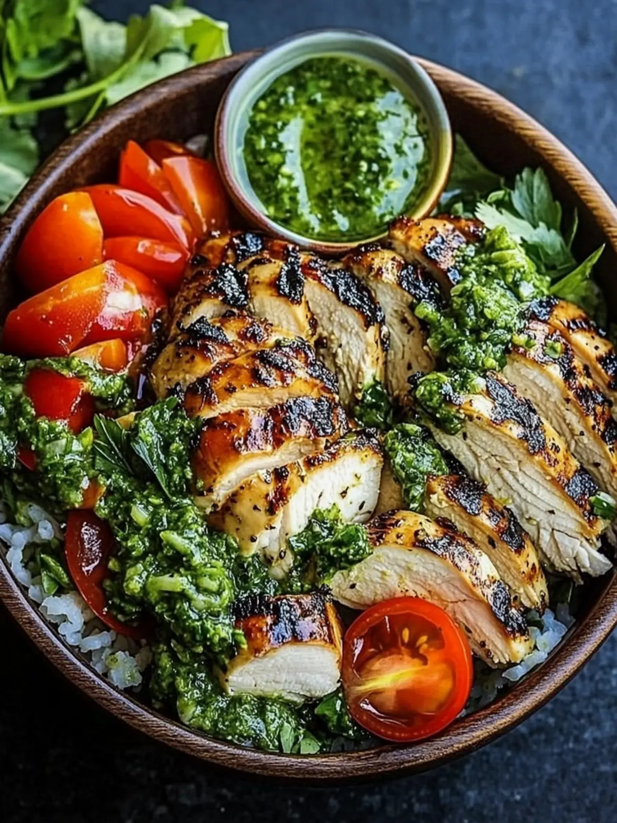 Chimichurri Grilled Chicken Bowl with Garlic Sauce Bliss 3 Chimichurri Grilled Chicken Bowl with Garlic Sauce