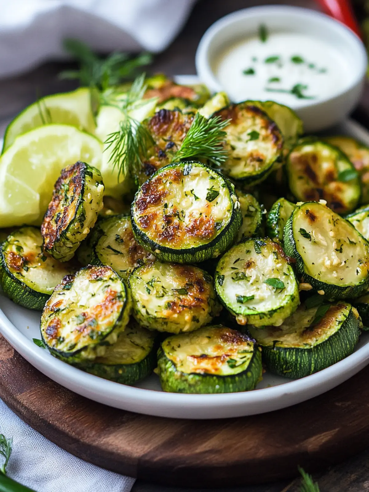 Zucchini Garlic Bites