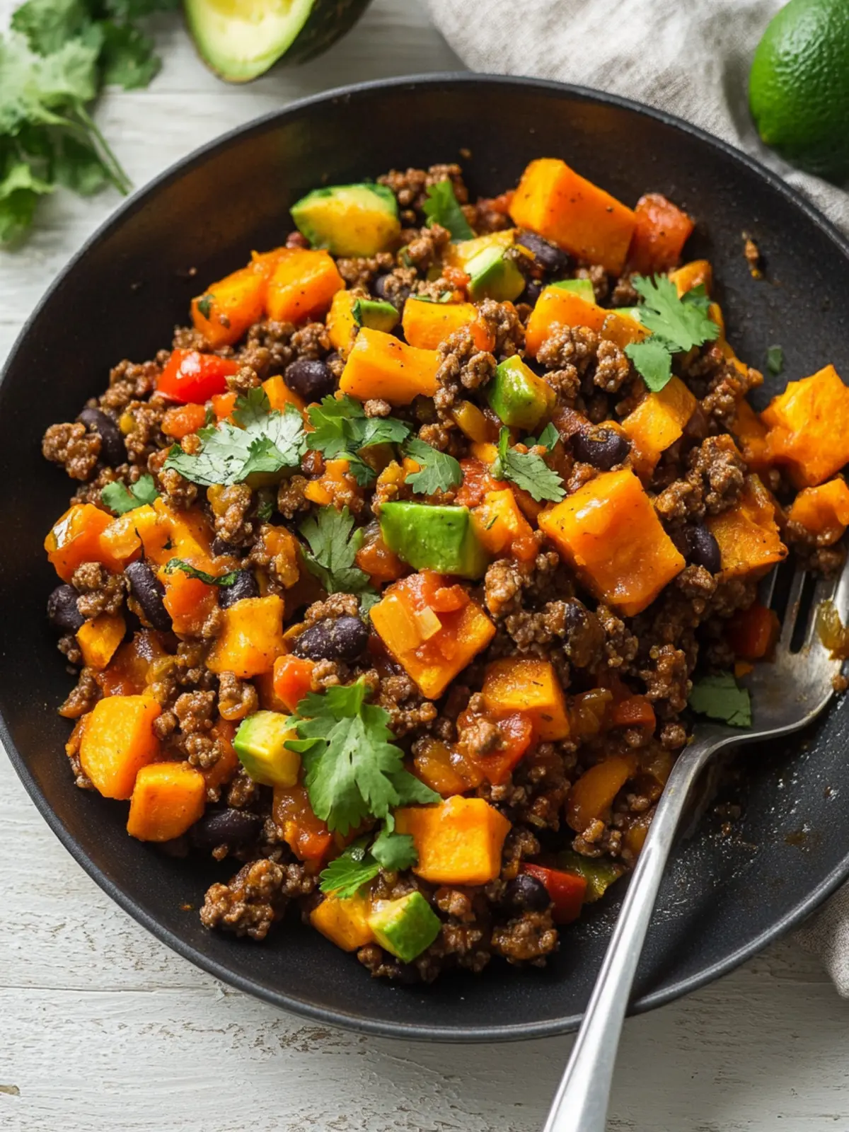 Delicious Southwestern Ground Beef Sweet Potato Skillet Recipe 2 Southwestern Ground Beef Sweet Potato Skillet