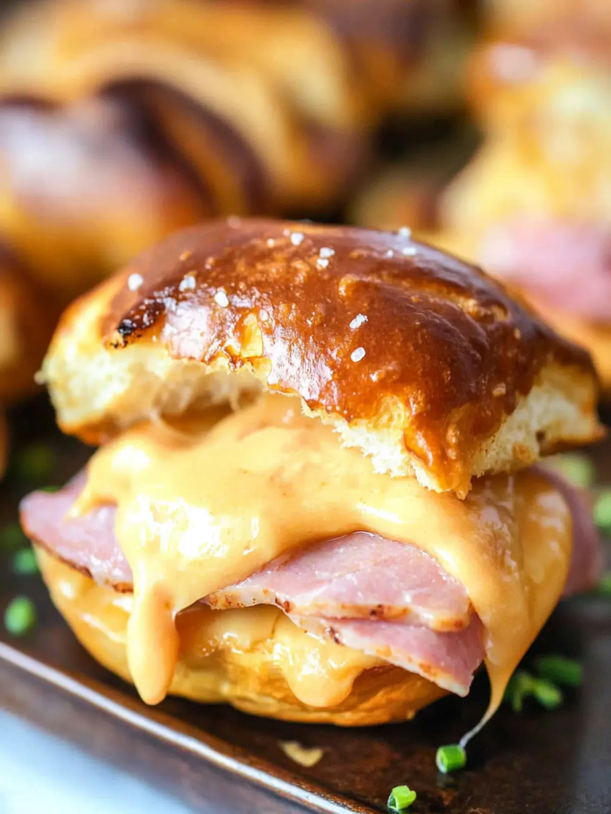 Honey Mustard Ham & Cheese Pretzel Sliders You’ll Love 2 Honey Mustard Ham & Cheese Pretzel Sliders