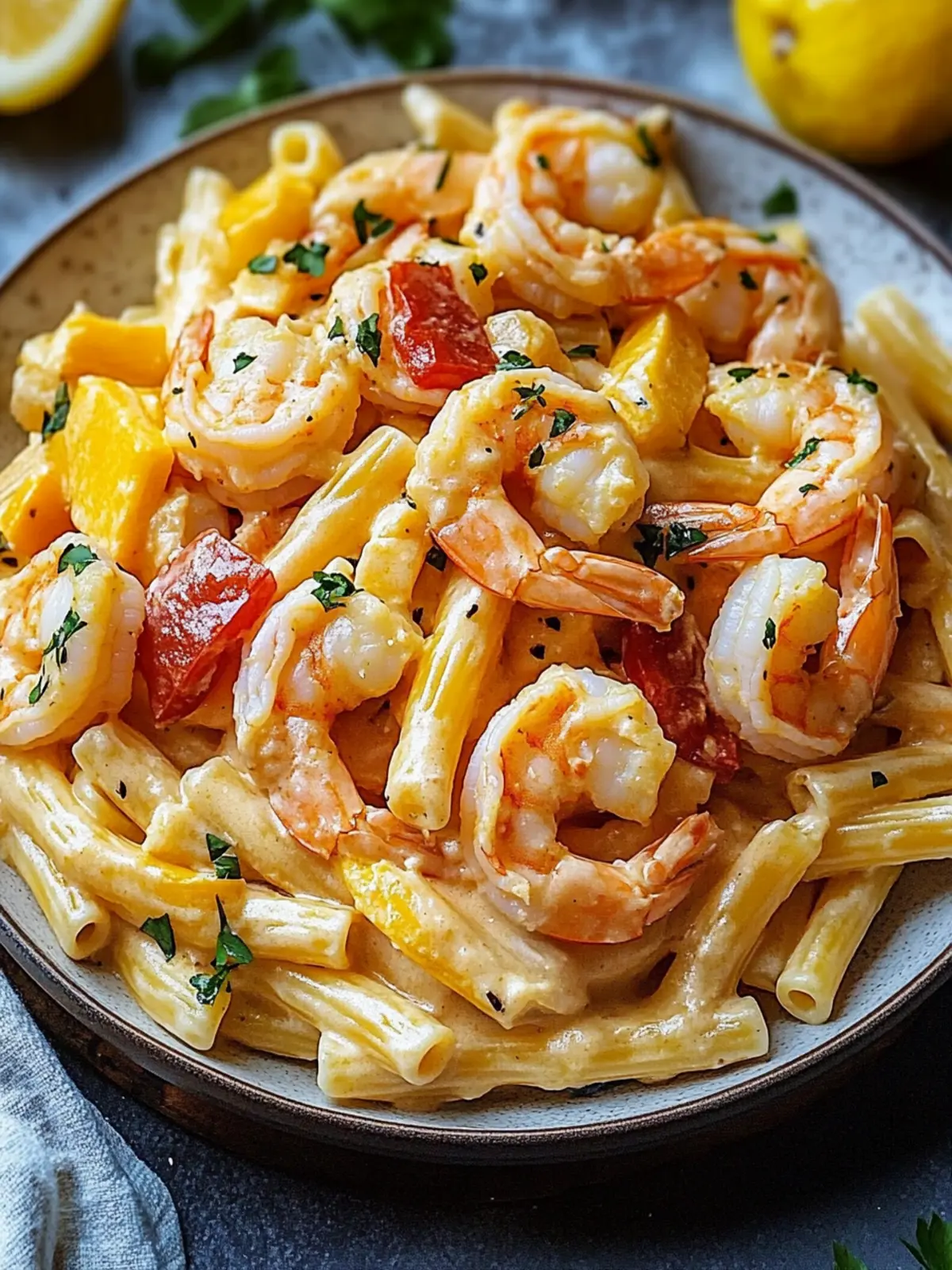 Creamy Jamaican Shrimp Rasta Pasta: A Flavorful Escape Today 2 Creamy Jamaican Shrimp Rasta Pasta