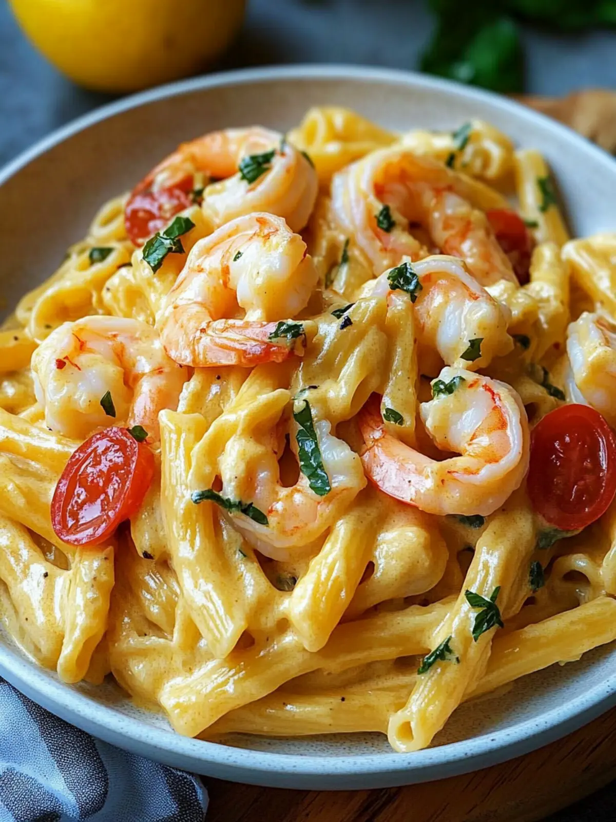 Creamy Jamaican Shrimp Rasta Pasta: A Flavorful Escape Today 3 Creamy Jamaican Shrimp Rasta Pasta
