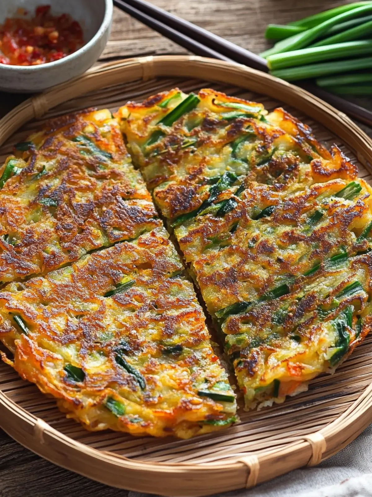Korean Vegetable Pancakes (Yachaejeon)