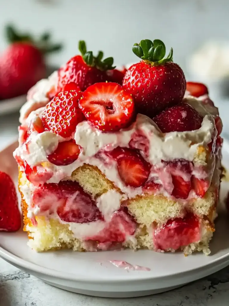 Strawberry Earthquake Cake: Easy Recipe Delight