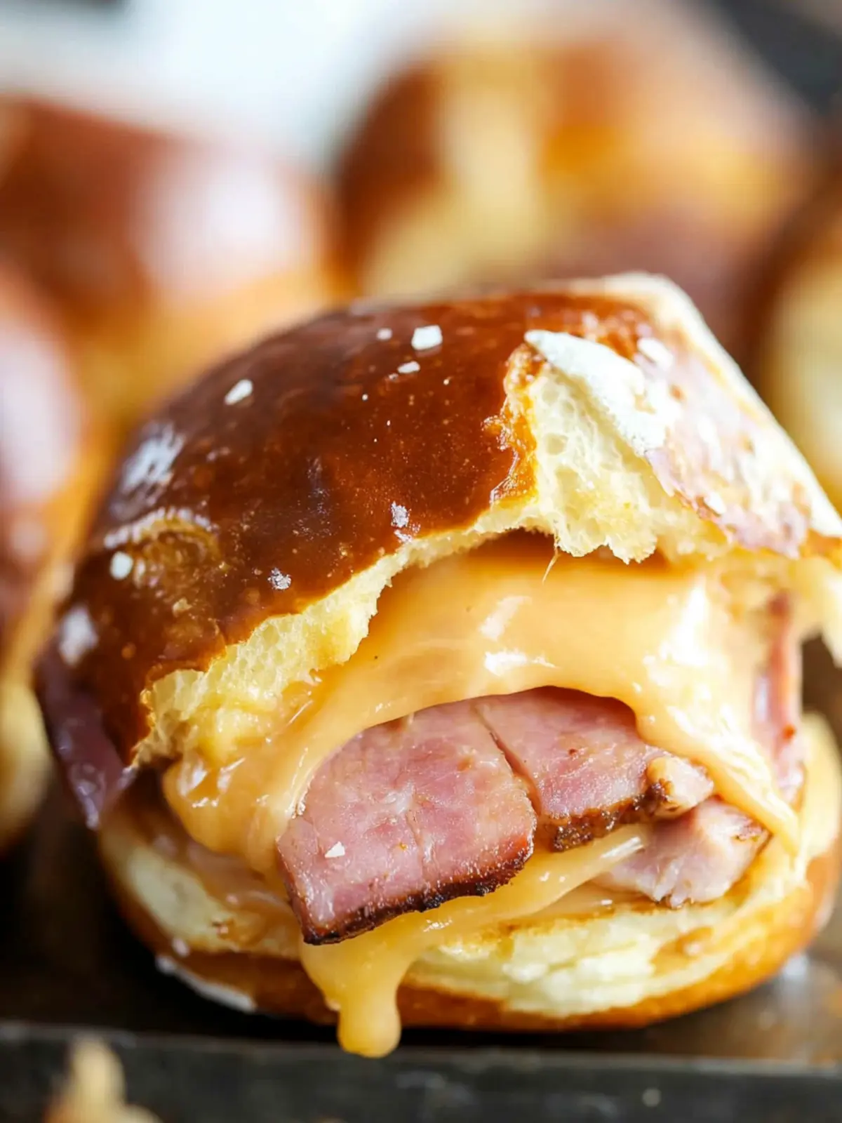 Honey Mustard Ham & Cheese Pretzel Sliders You’ll Love 4 Honey Mustard Ham & Cheese Pretzel Sliders