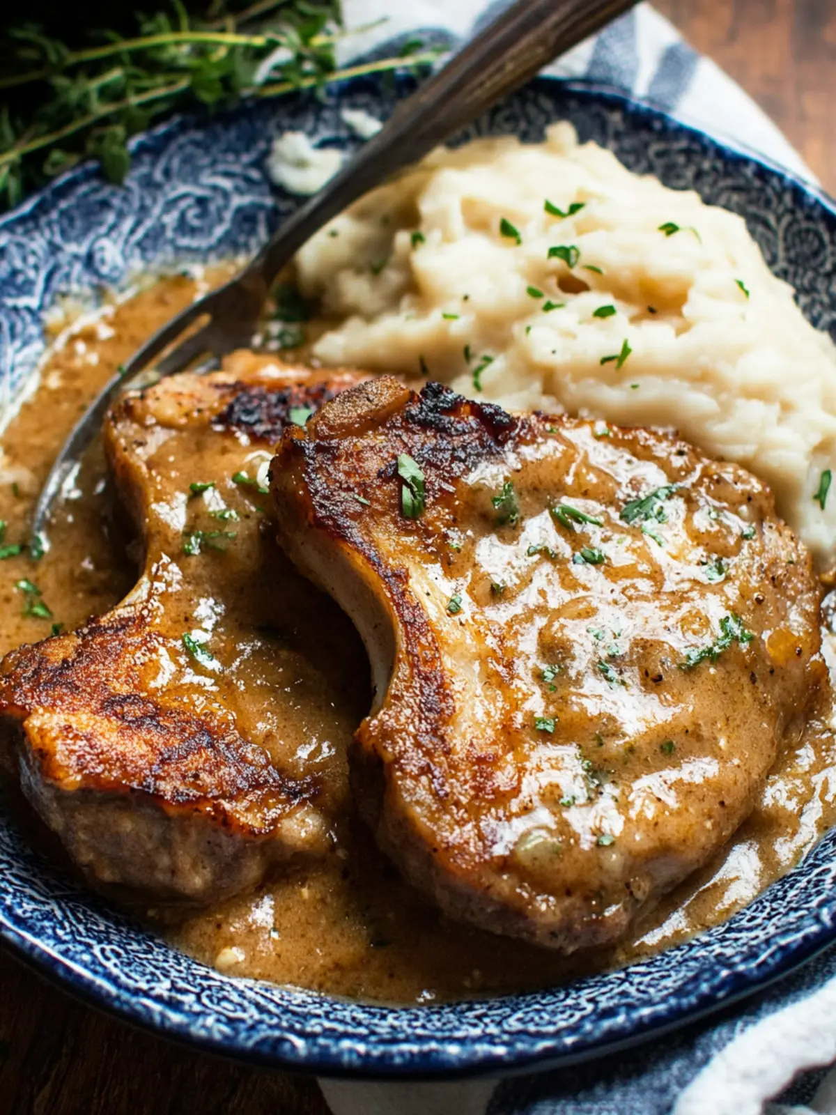 Savory Southern Smothered Pork Chops with Creamy Gravy 5 Southern Smothered Pork Chops