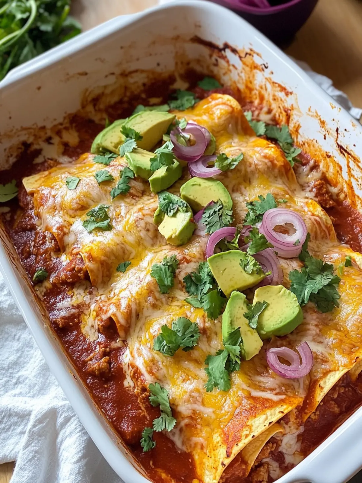 Healthy Ground Turkey Enchiladas