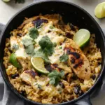 Salsa Verde Chicken & Rice Skillet