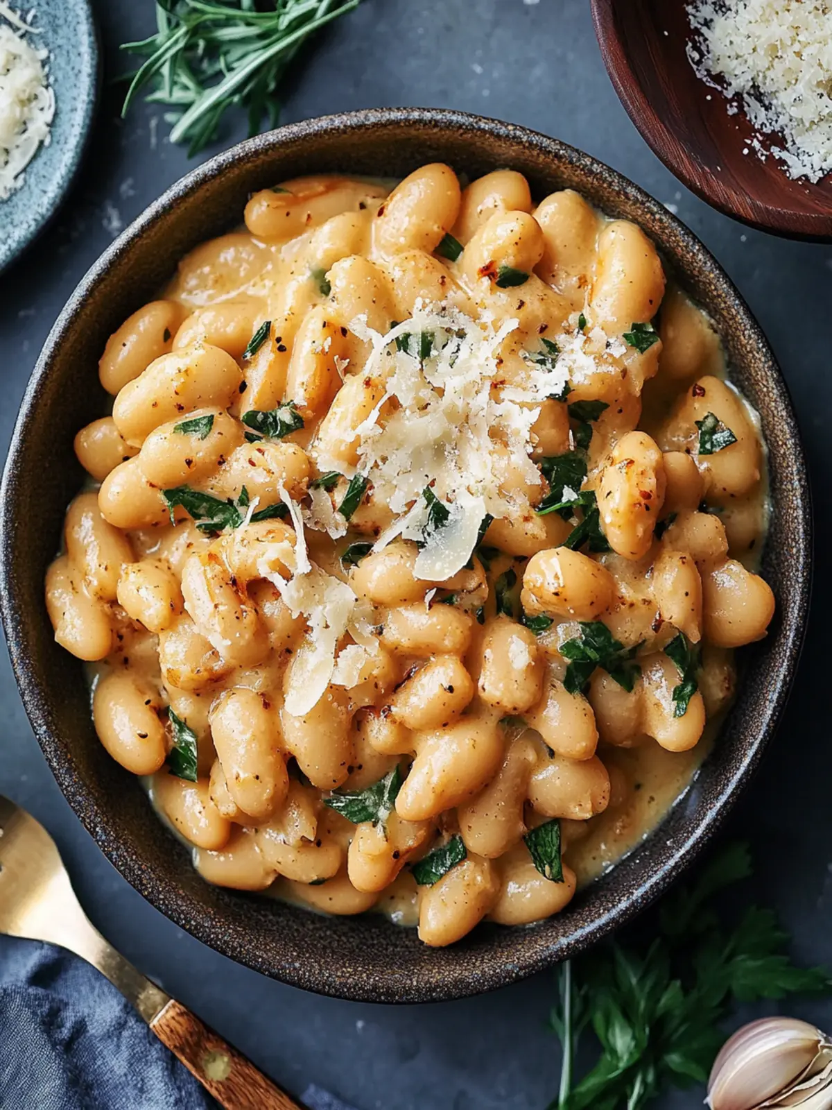 Creamy Garlic Parmesan Butter Beans in Just 20 Minutes 3 Garlic Parmesan Butter Beans