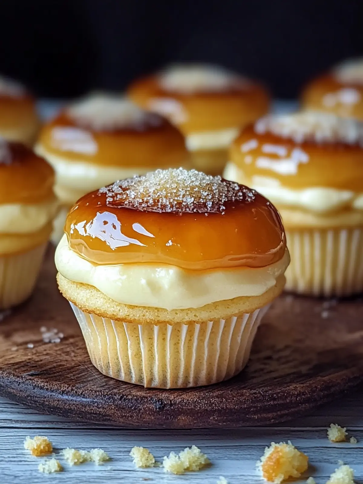 Indulge in Creamy Creme Brulee Cheesecake Cupcakes Today! 4 Creamy Creme Brulee Cheesecake Cupcakes