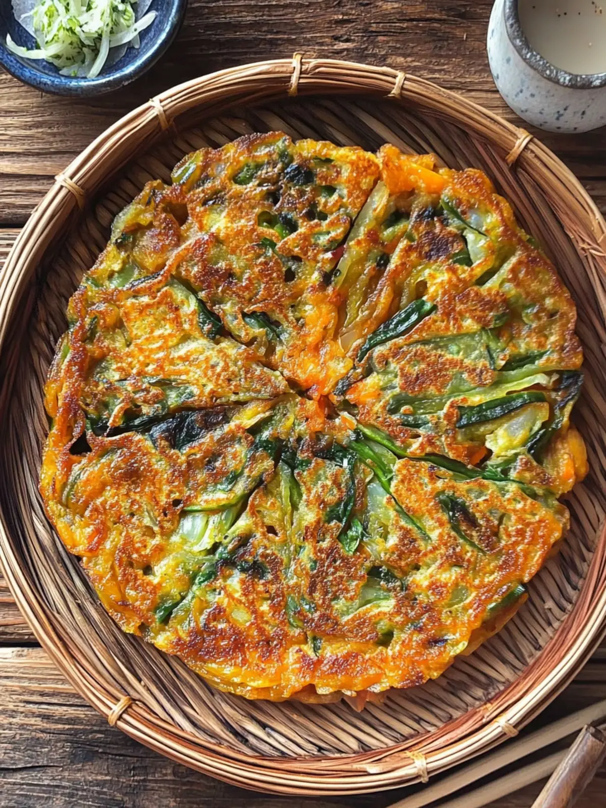Korean Vegetable Pancakes (Yachaejeon)