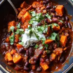 Smoky Sweet Potato and Black Bean Chili