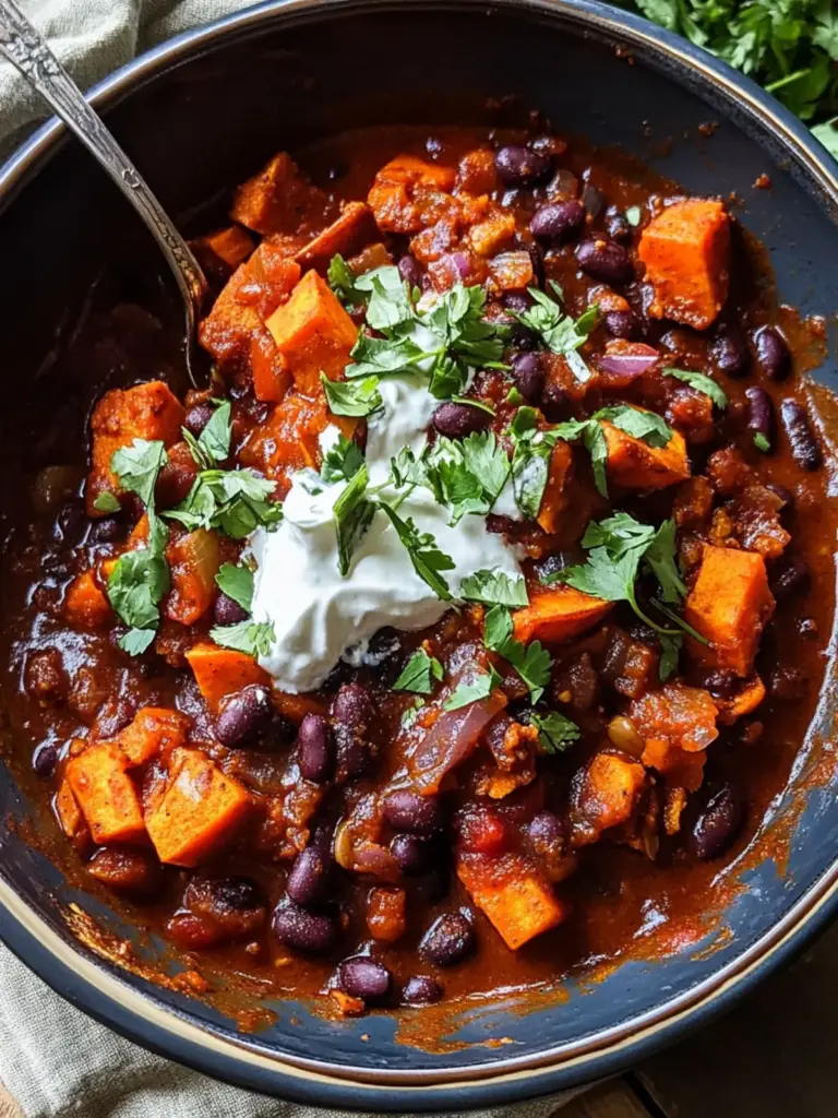 Smoky Sweet Potato and Black Bean Chili