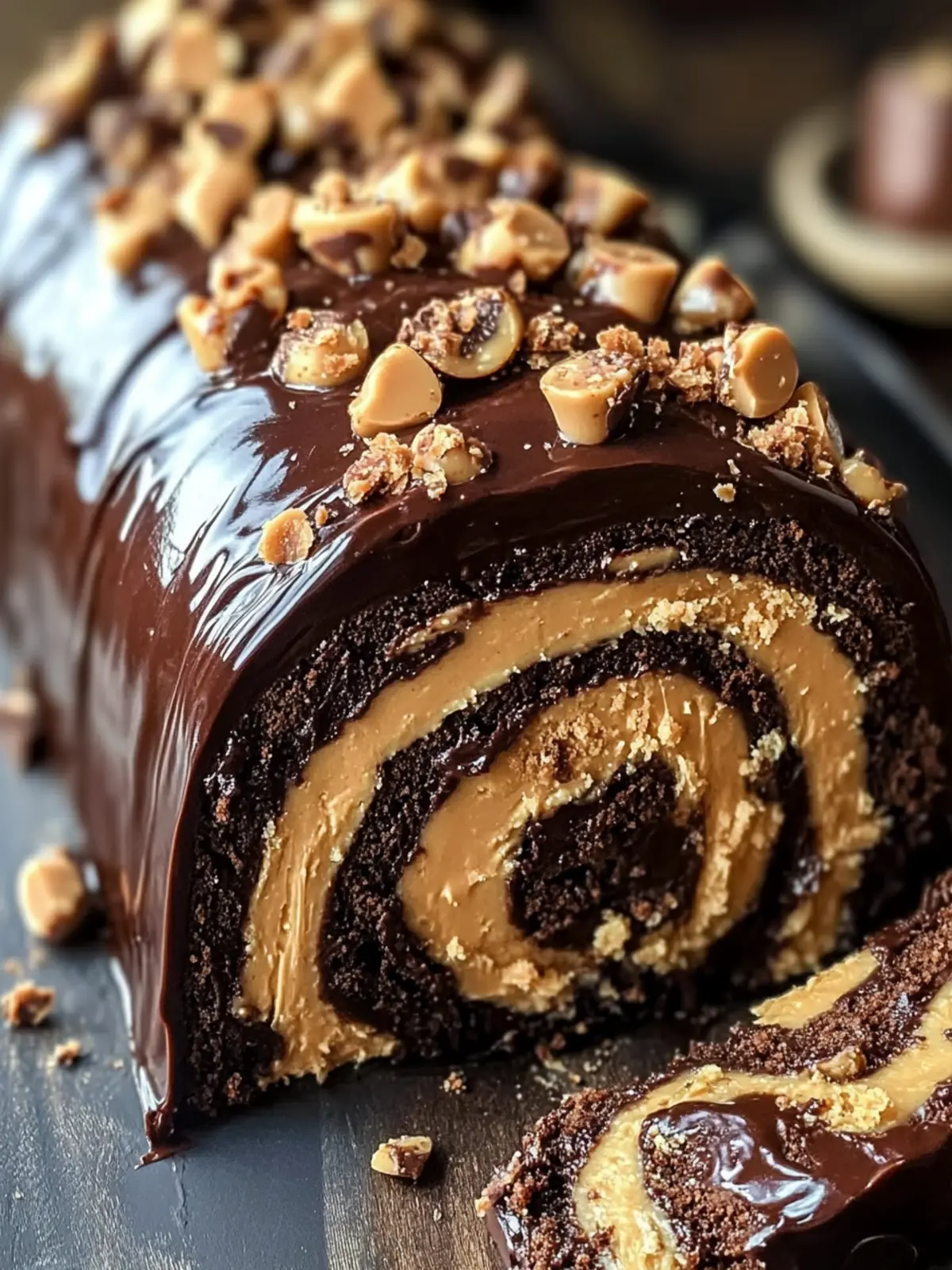 Decadent Peanut Butter Cup Chocolate Roll for Sweet Moments 3 Decadent Peanut Butter Cup Chocolate Roll