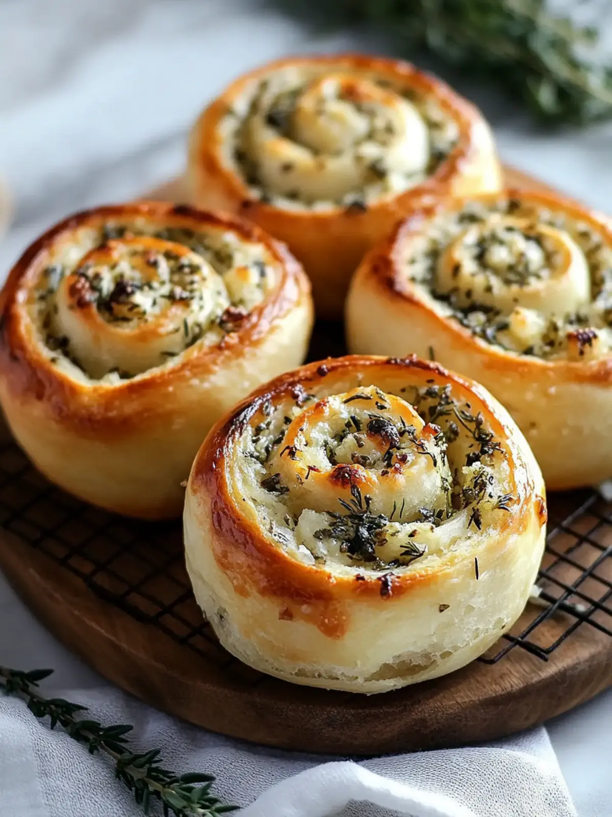 Sourdough Herb & Cheese Rolls Recipe