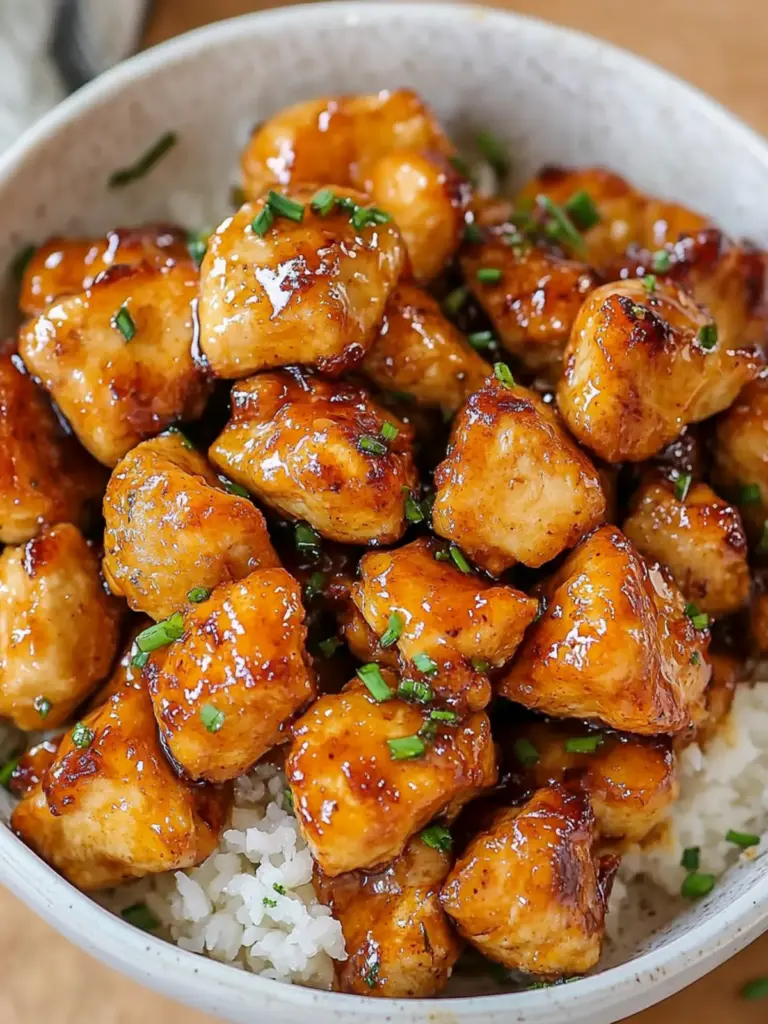 20 minute Honey Garlic Chicken Bites