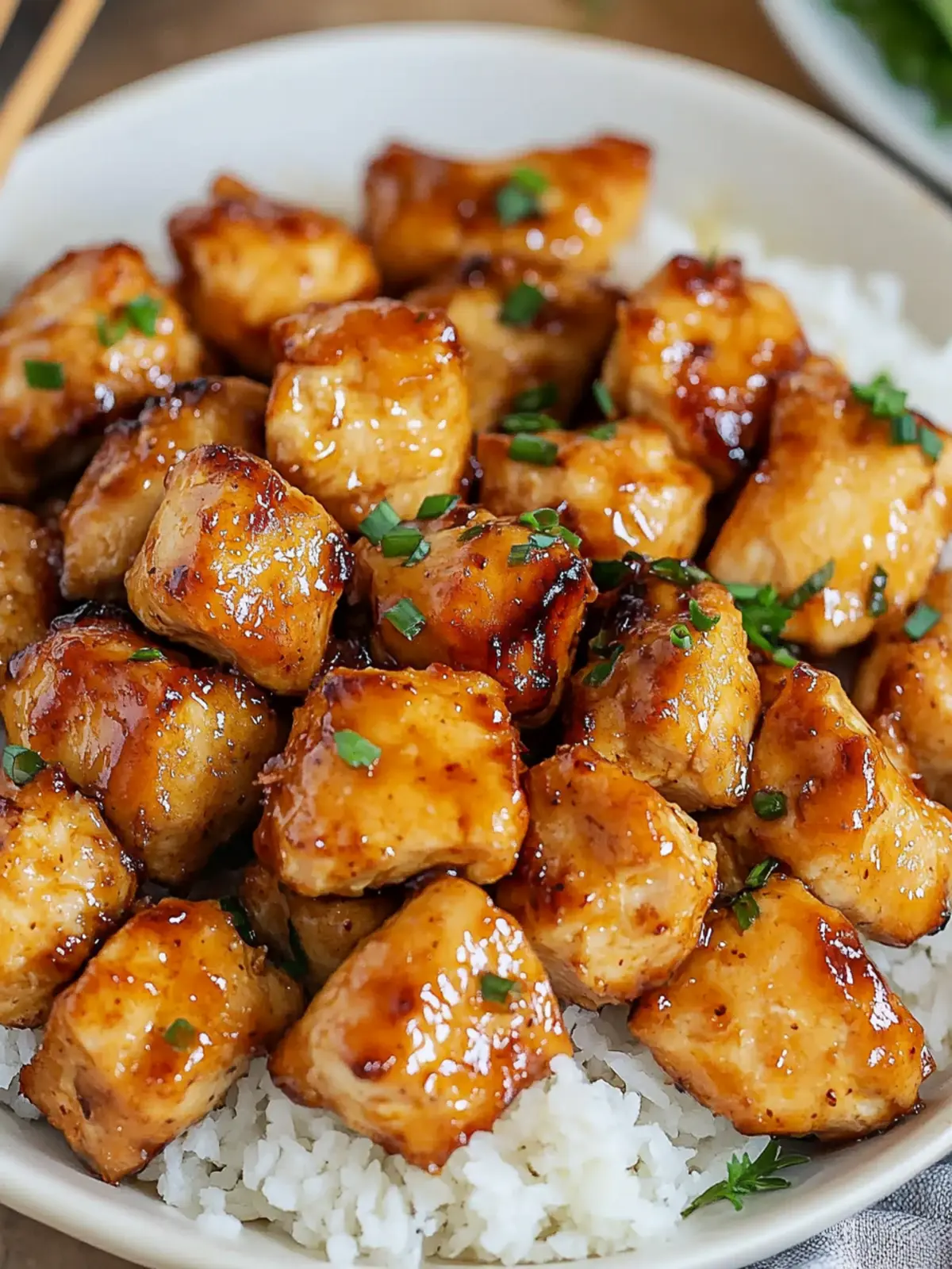 20 minute Honey Garlic Chicken Bites