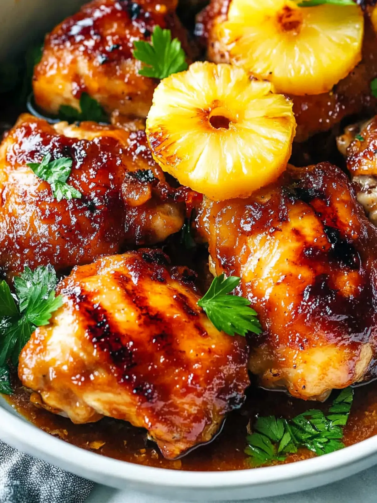 Pineapple Barbecue Chicken Thighs