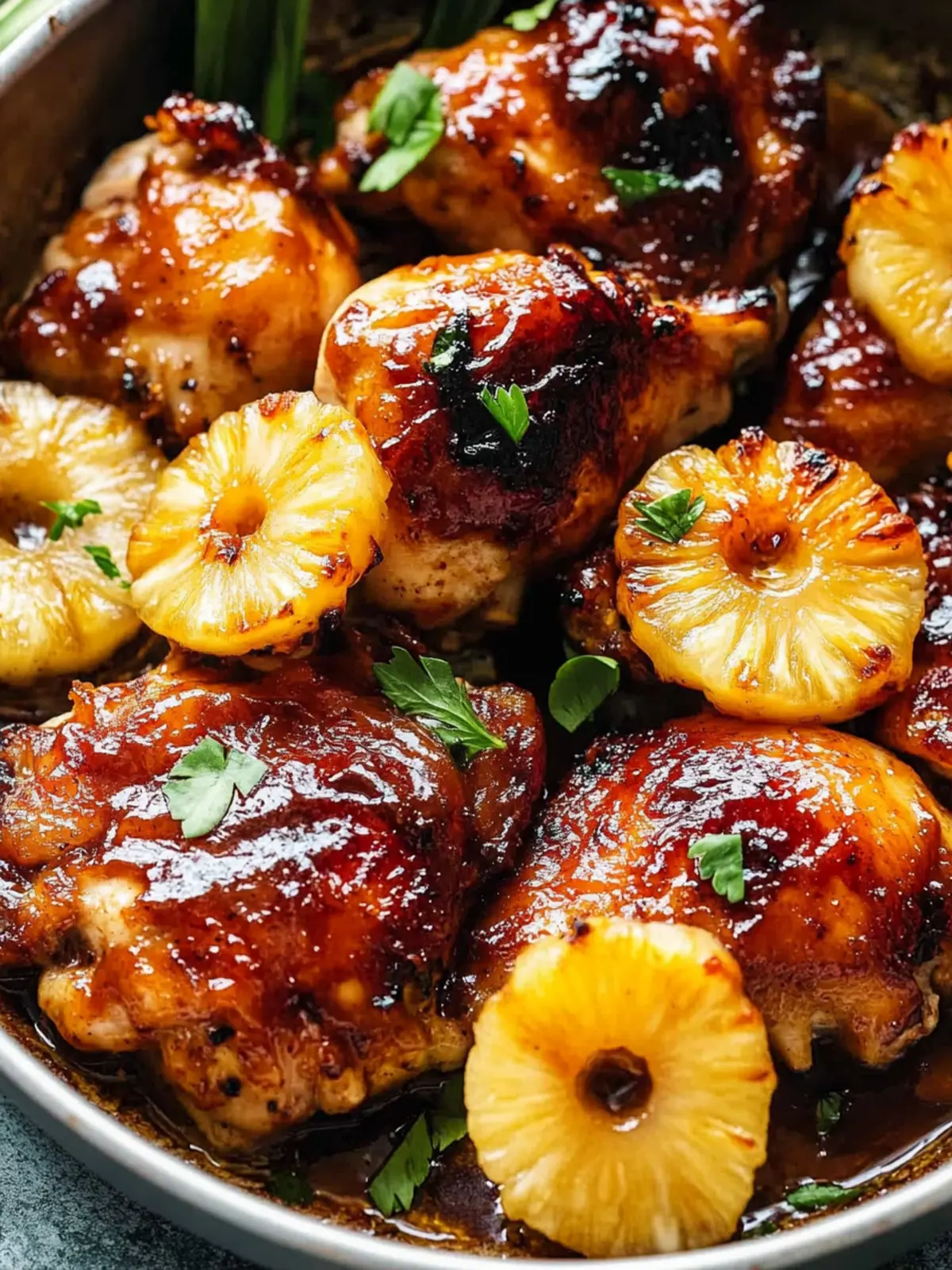 Pineapple Barbecue Chicken Thighs