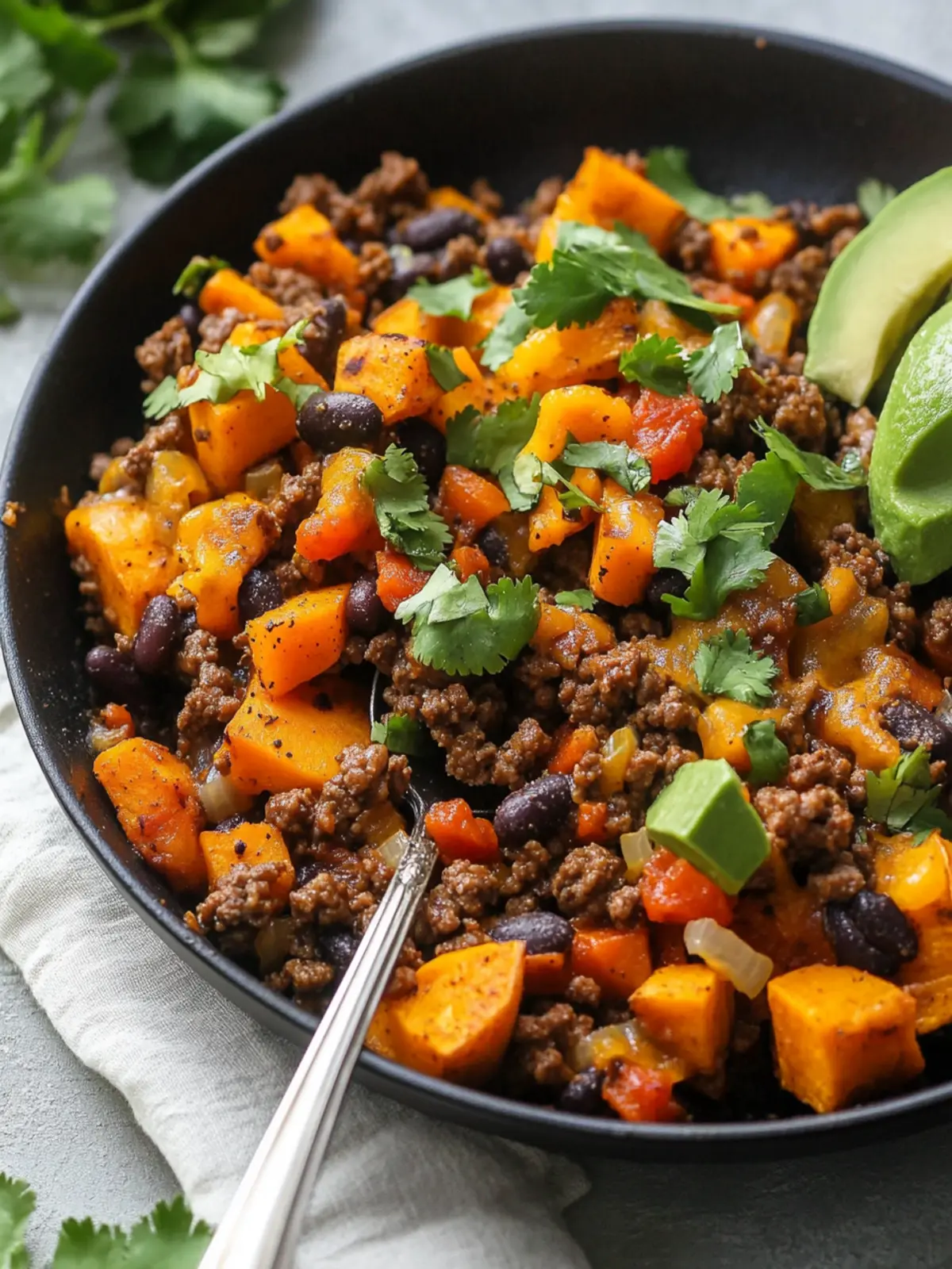 Delicious Southwestern Ground Beef Sweet Potato Skillet Recipe 3 Southwestern Ground Beef Sweet Potato Skillet