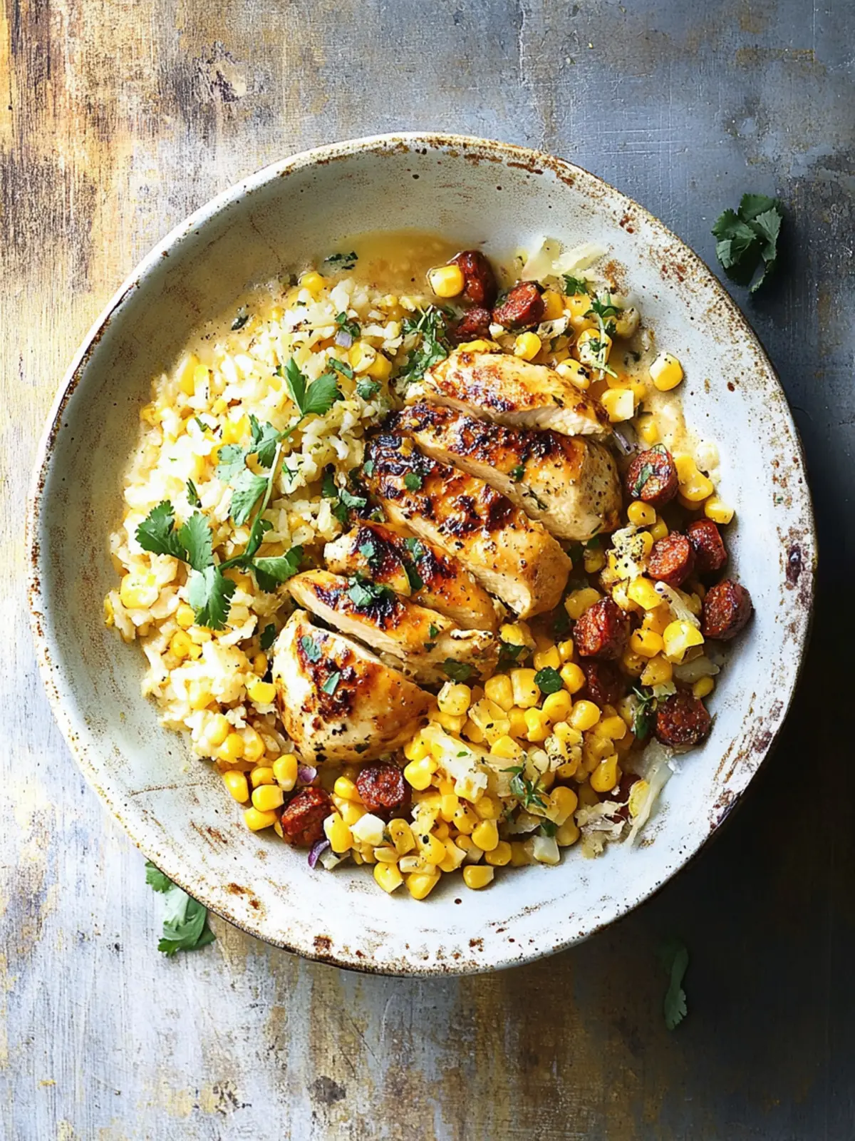 Creamy Chicken with Corn and Chorizo in 30 Minutes Flat 2 Creamy Chicken with Corn and Chorizo