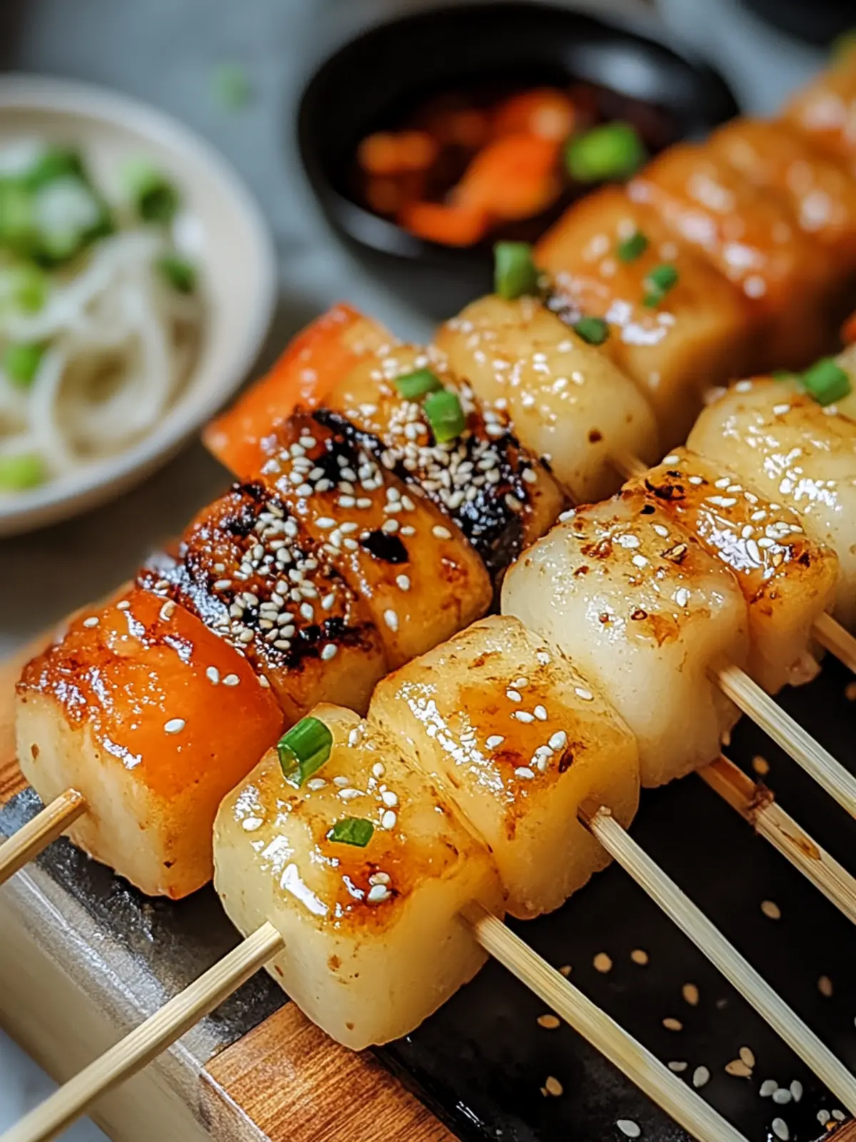 Tteokkochi (Korean Rice Cake Skewers)