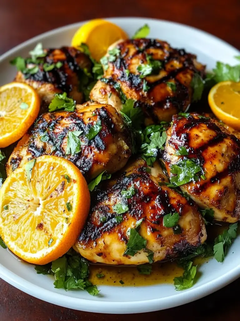 Grilled Chicken with Tropical Citrus Marinade
