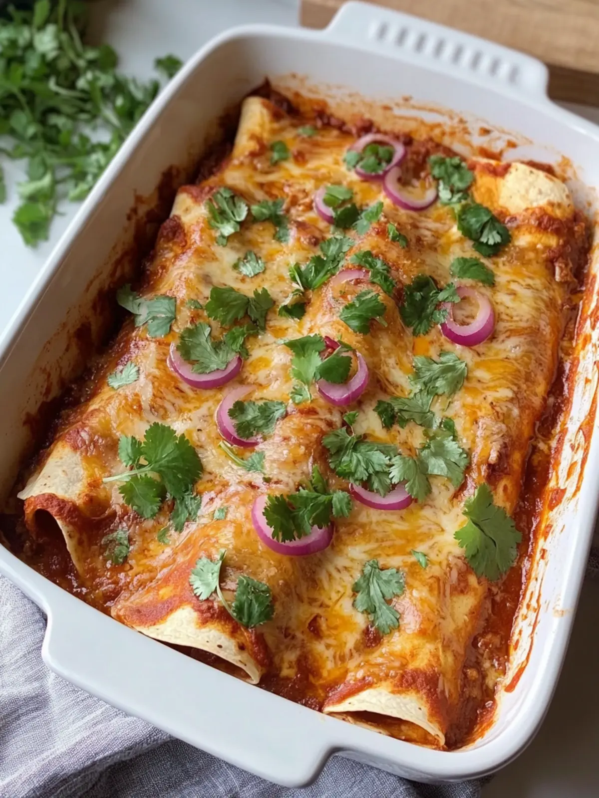 Healthy Ground Turkey Enchiladas