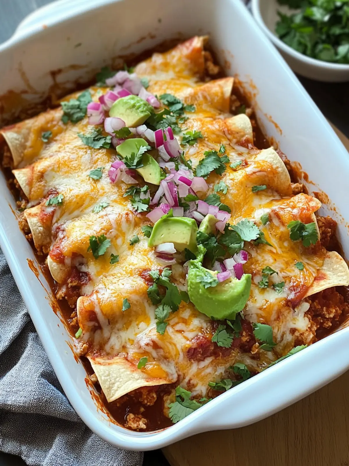 Healthy Ground Turkey Enchiladas