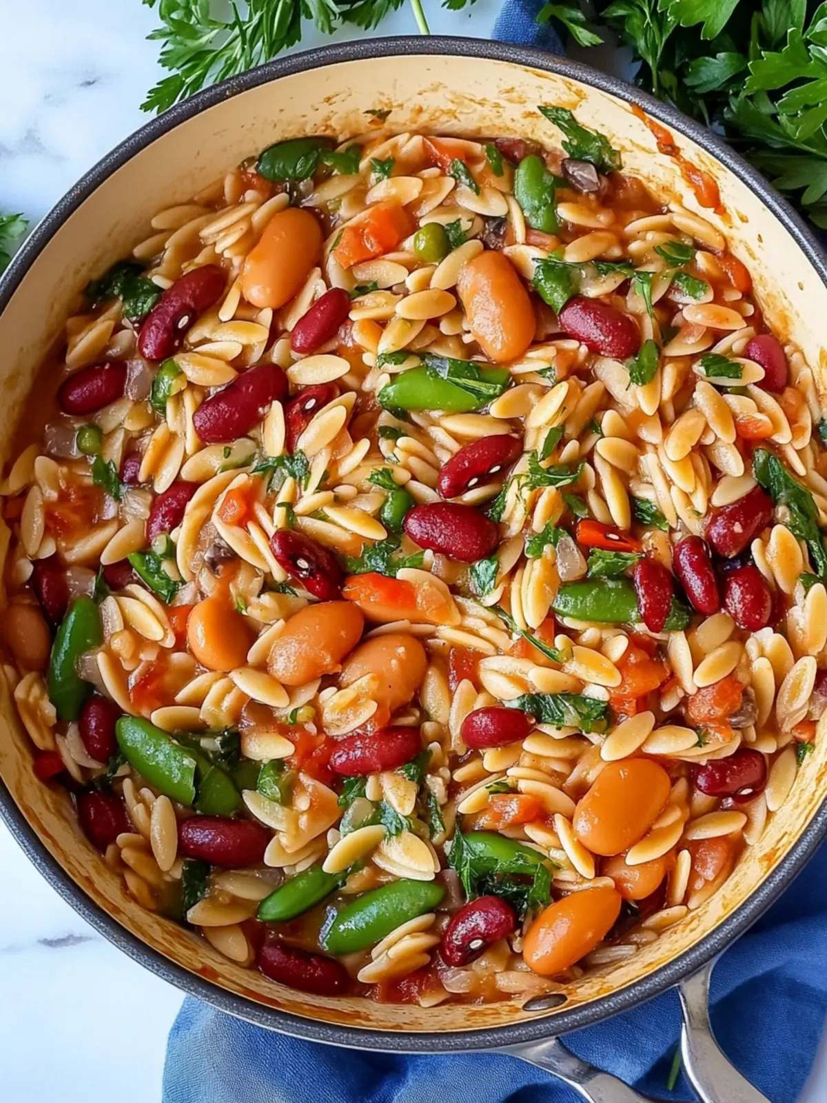 Mediterranean Orzo and Beans: A Flavor-Packed Cozy Delight 5 Mediterranean Orzo and Beans