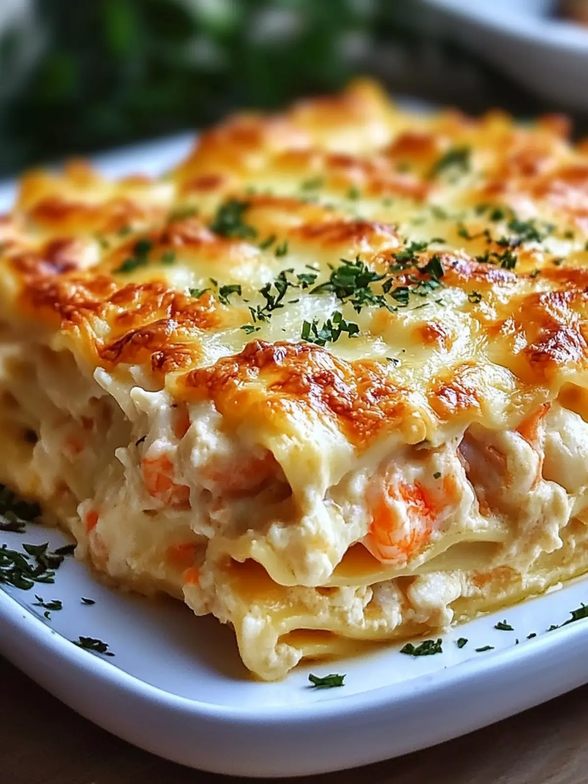 Creamy Shrimp Crab Lasagna Bliss