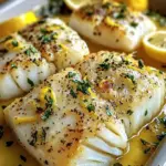 20-Minute Baked Lemon-Garlic Cod with Buttery Goodness 8 Baked Lemon-Garlic Cod with Butter Sauce