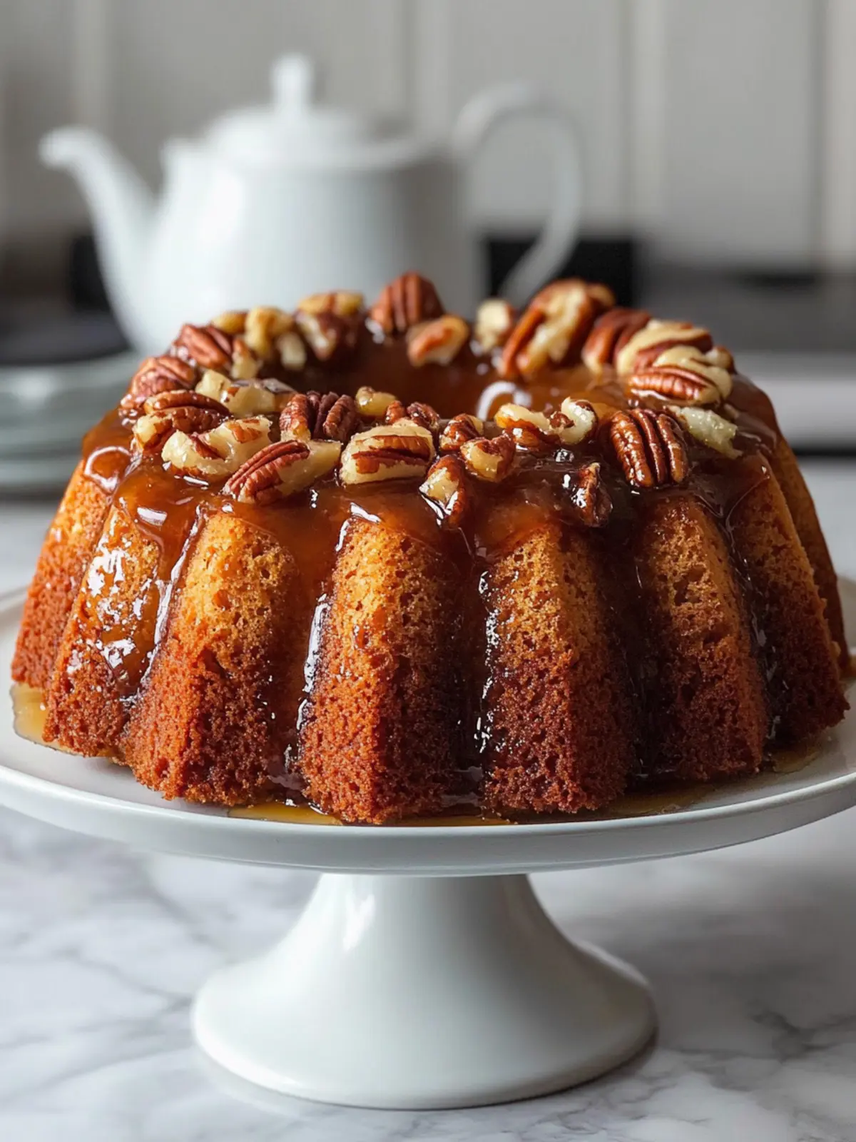Pecan Upside Down Bundt Cake