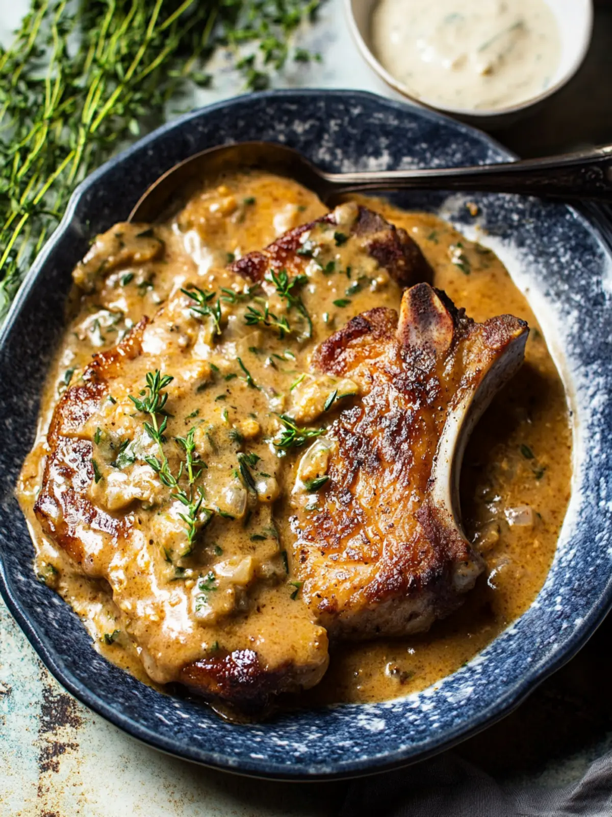 Savory Southern Smothered Pork Chops with Creamy Gravy 4 Southern Smothered Pork Chops