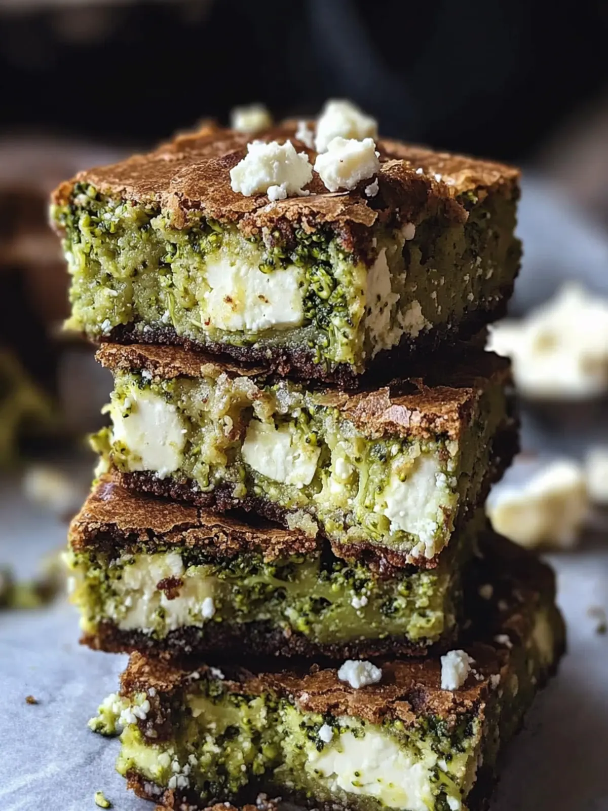Delicious Broccoli and Feta Brownies You'll Crave Daily 2 Broccoli and Feta Brownies
