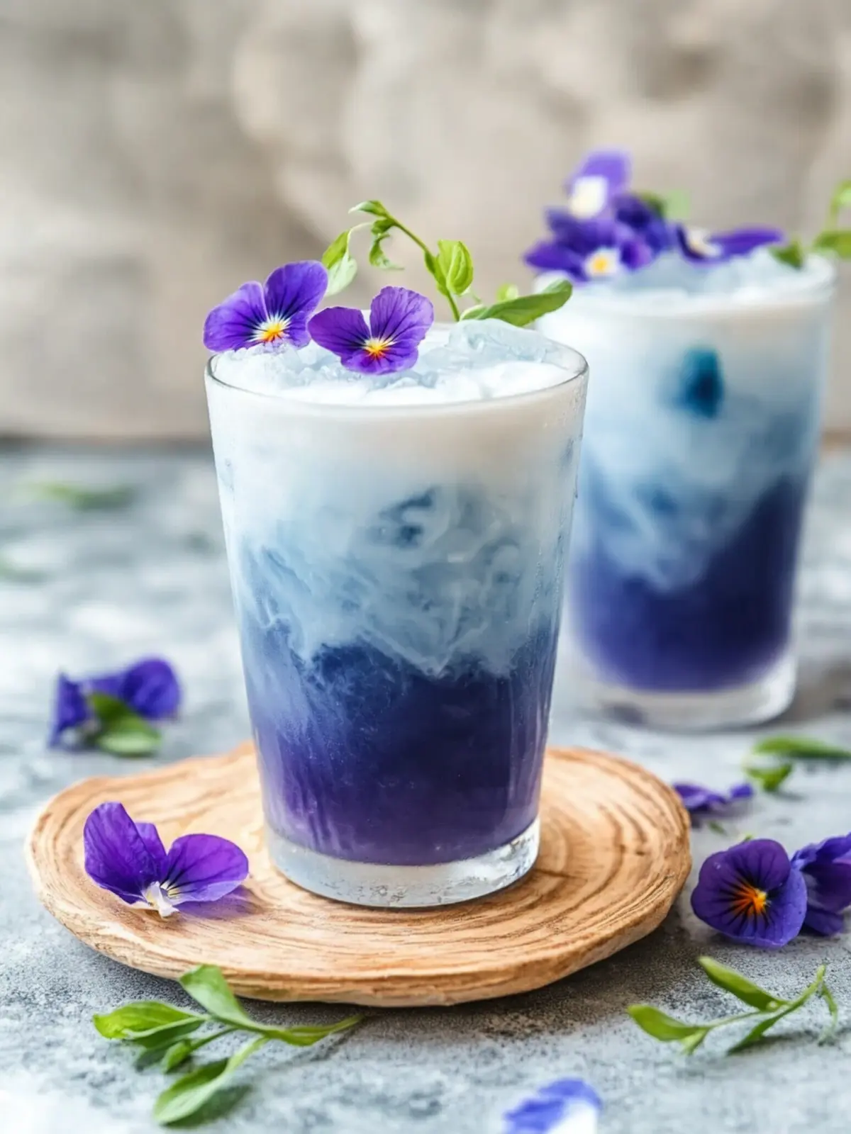 Iced Blue Tea Latte Recipe with Vanilla Cold Foam Magic 4 Iced Blue Tea Latte Recipe – Butterfly Pea Flower Tea with Vanilla Cold Foam