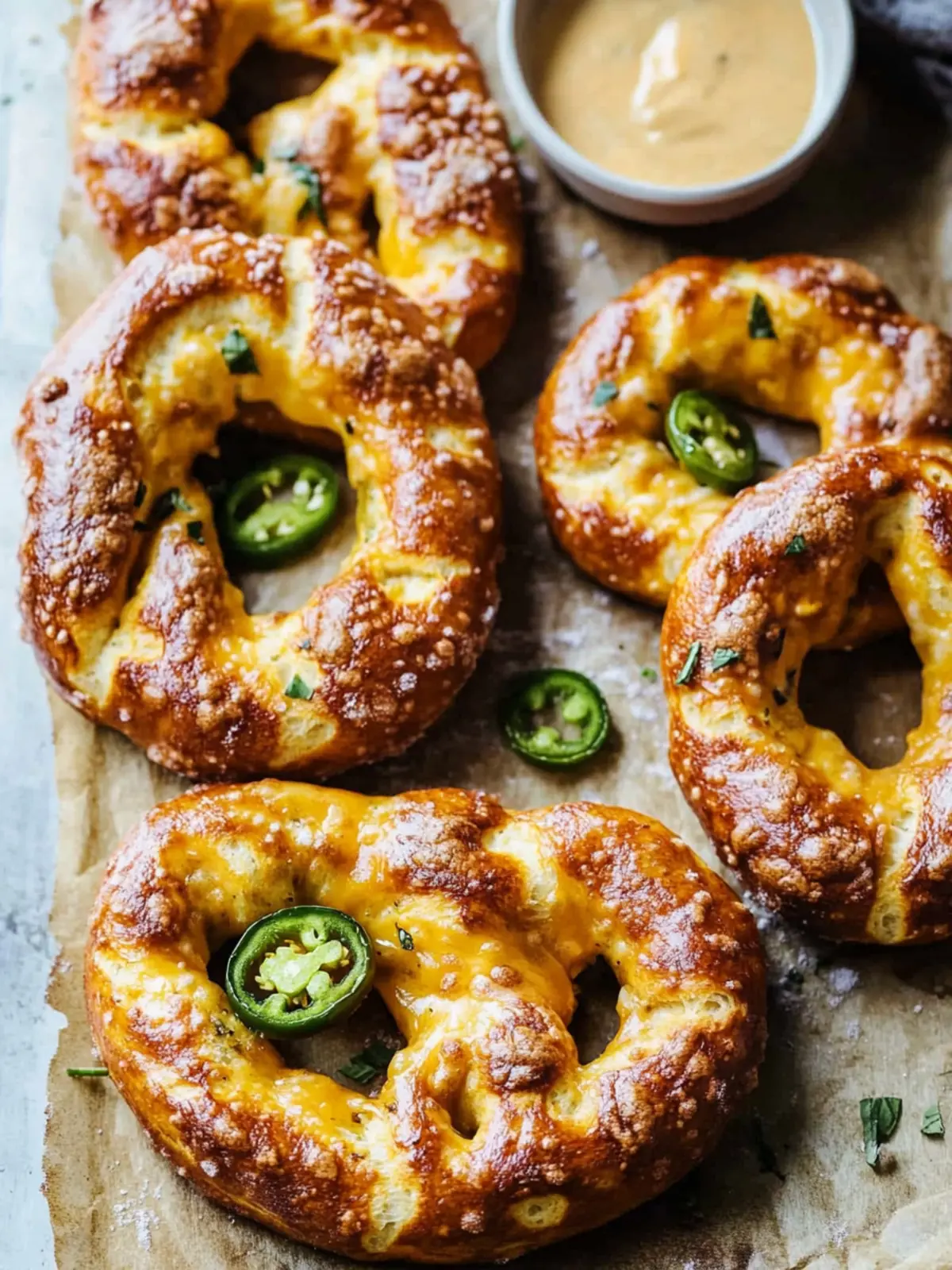 Cheddar Jalapeño Soft Pretzels: Your New Favorite Snack 3 Cheddar Jalapeño Soft Pretzels