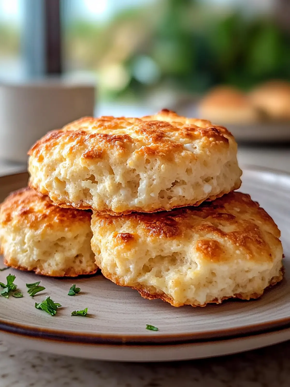 High-Protein Breakfast Biscuits (Easy 3-Ingredient Greek Yogurt Biscuits)