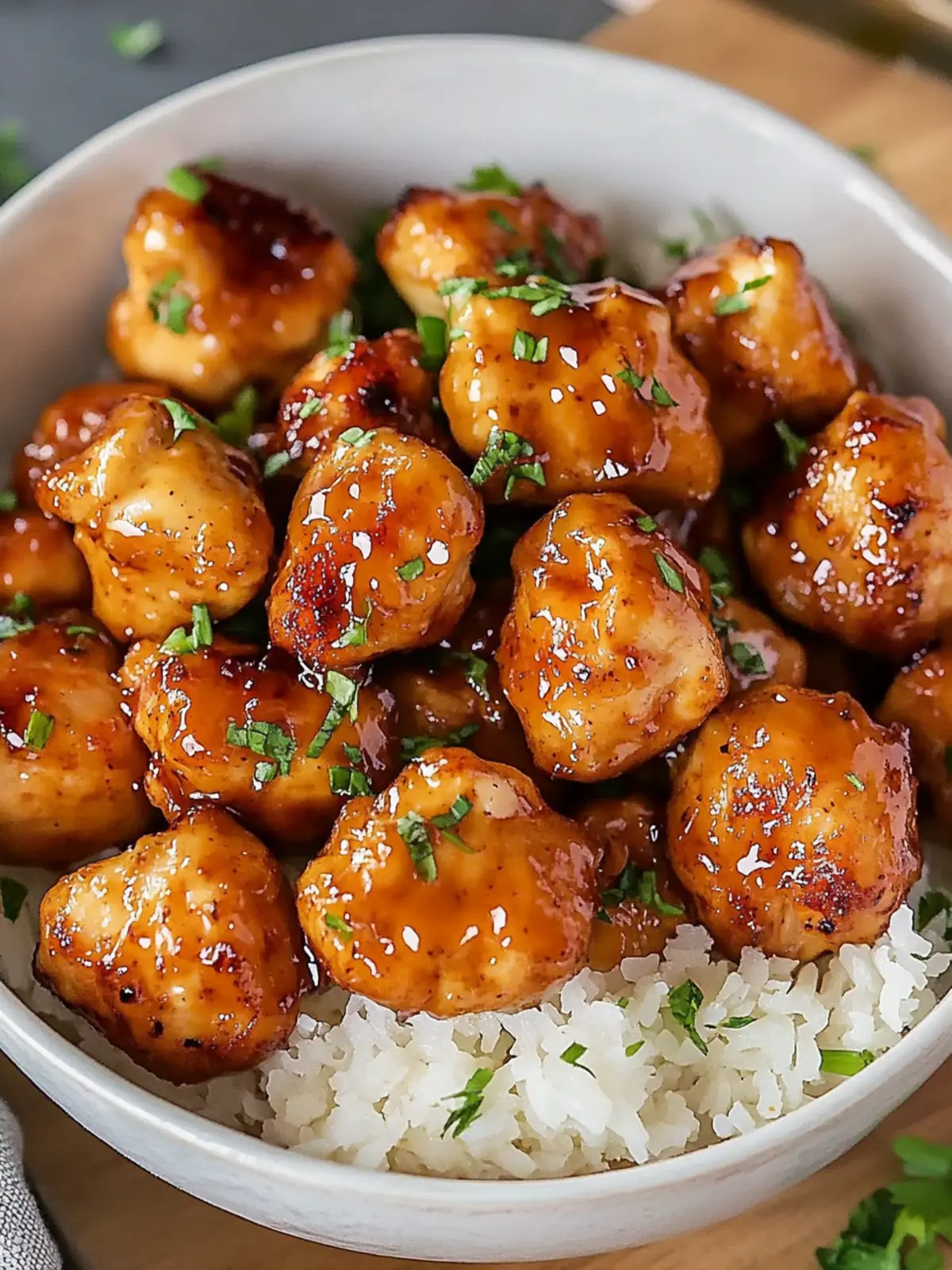 20 minute Honey Garlic Chicken Bites
