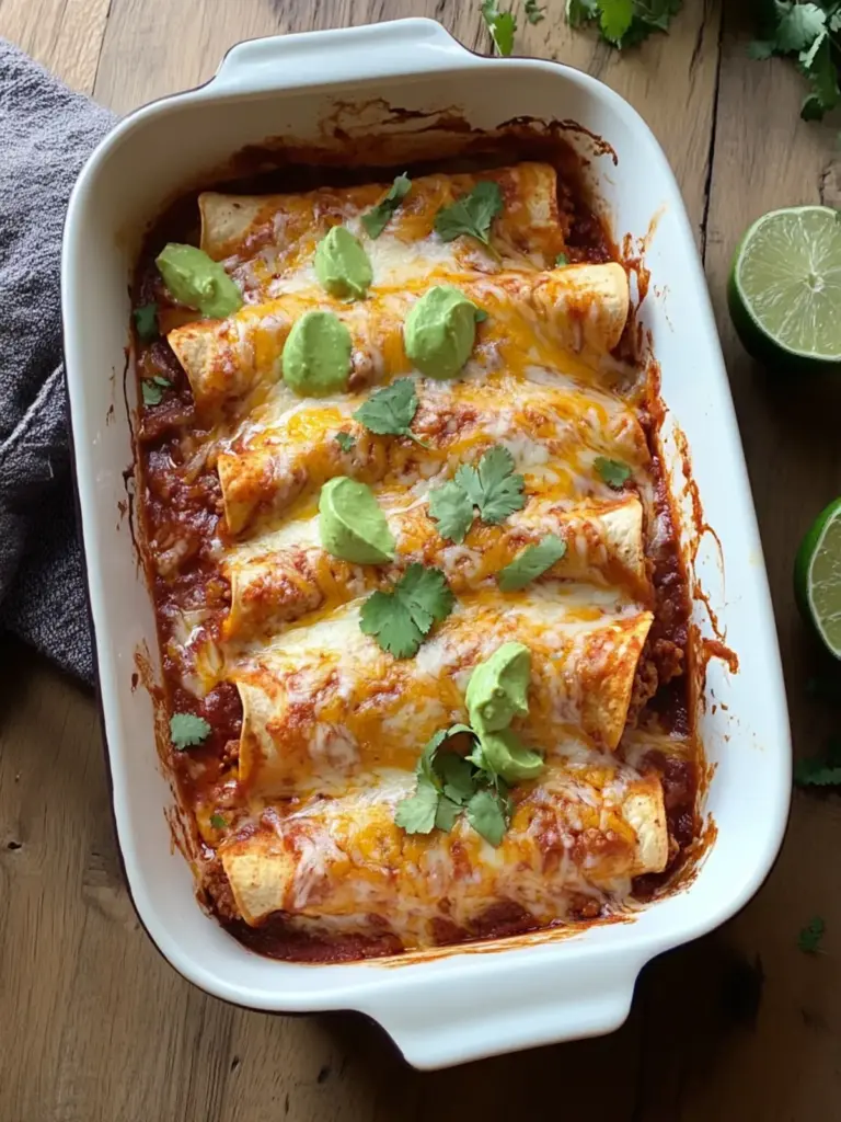 Healthy Ground Turkey Enchiladas