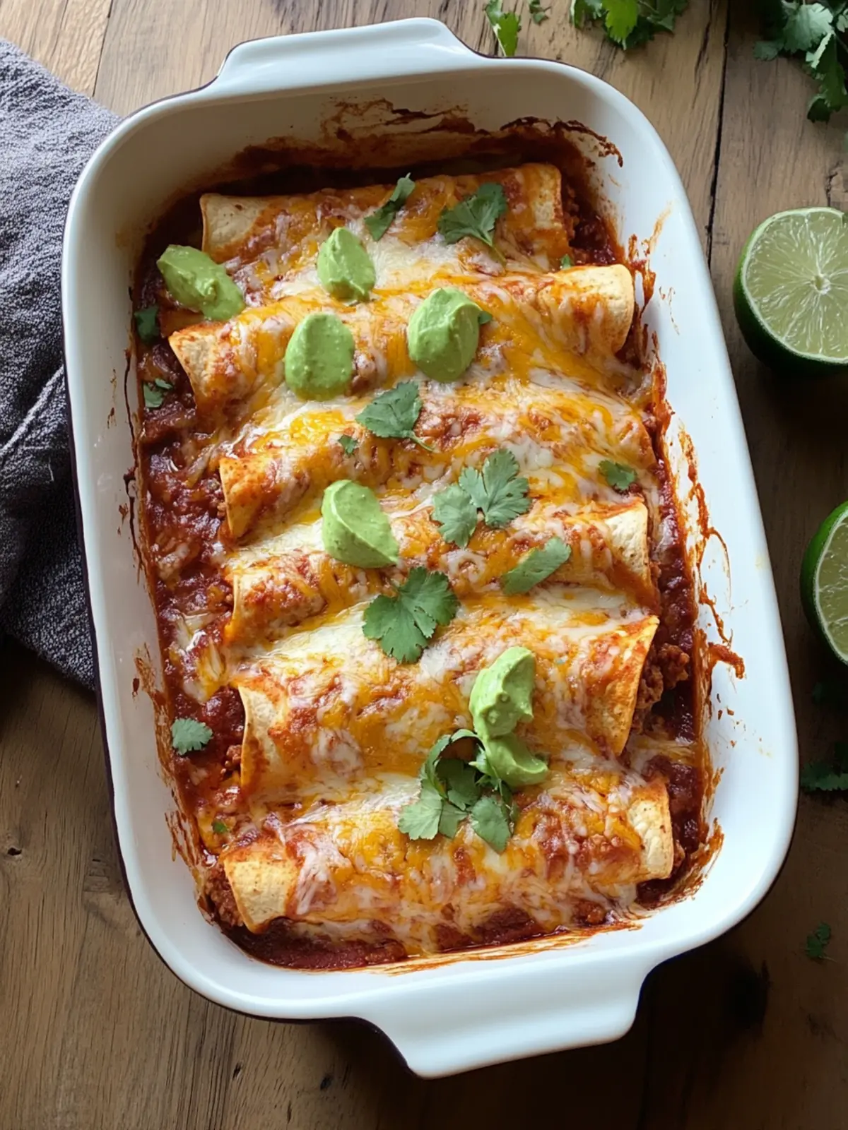 Healthy Ground Turkey Enchiladas