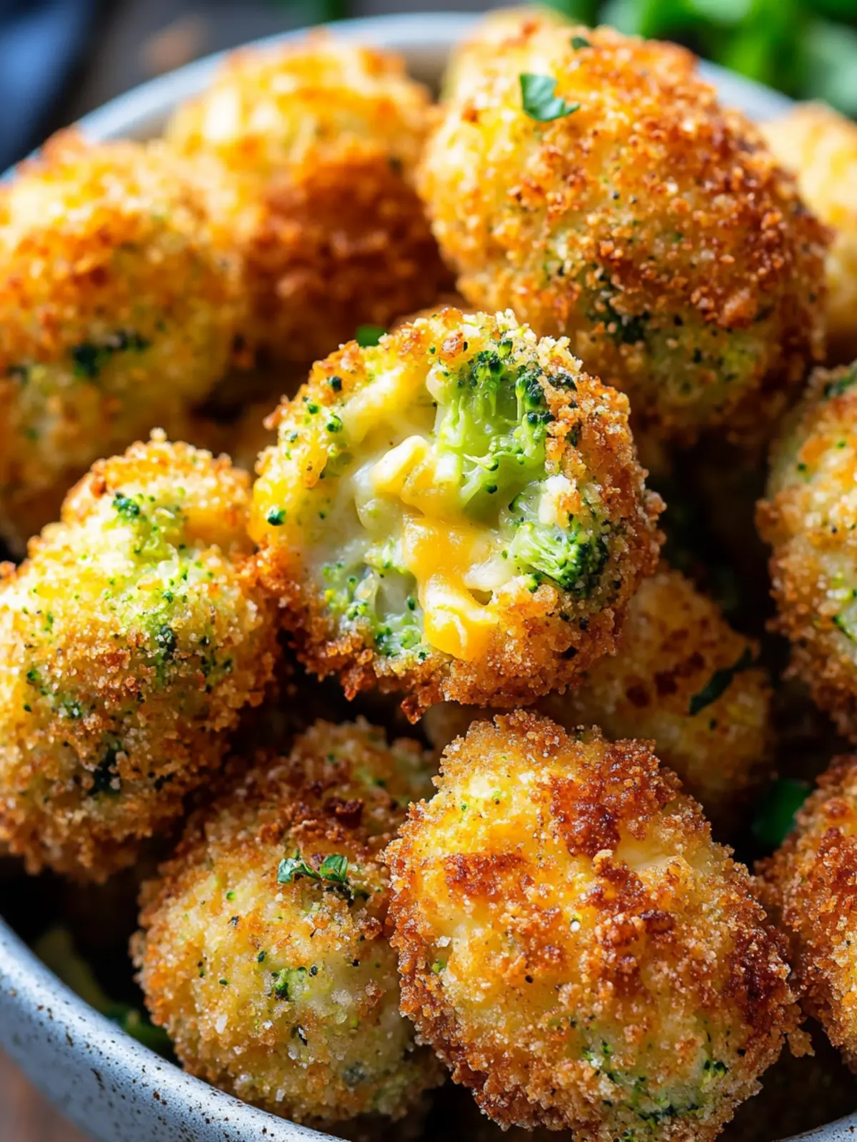 Crispy Broccoli Cheddar Poppers You Can't Resist 3 Crispy Broccoli Cheddar Poppers