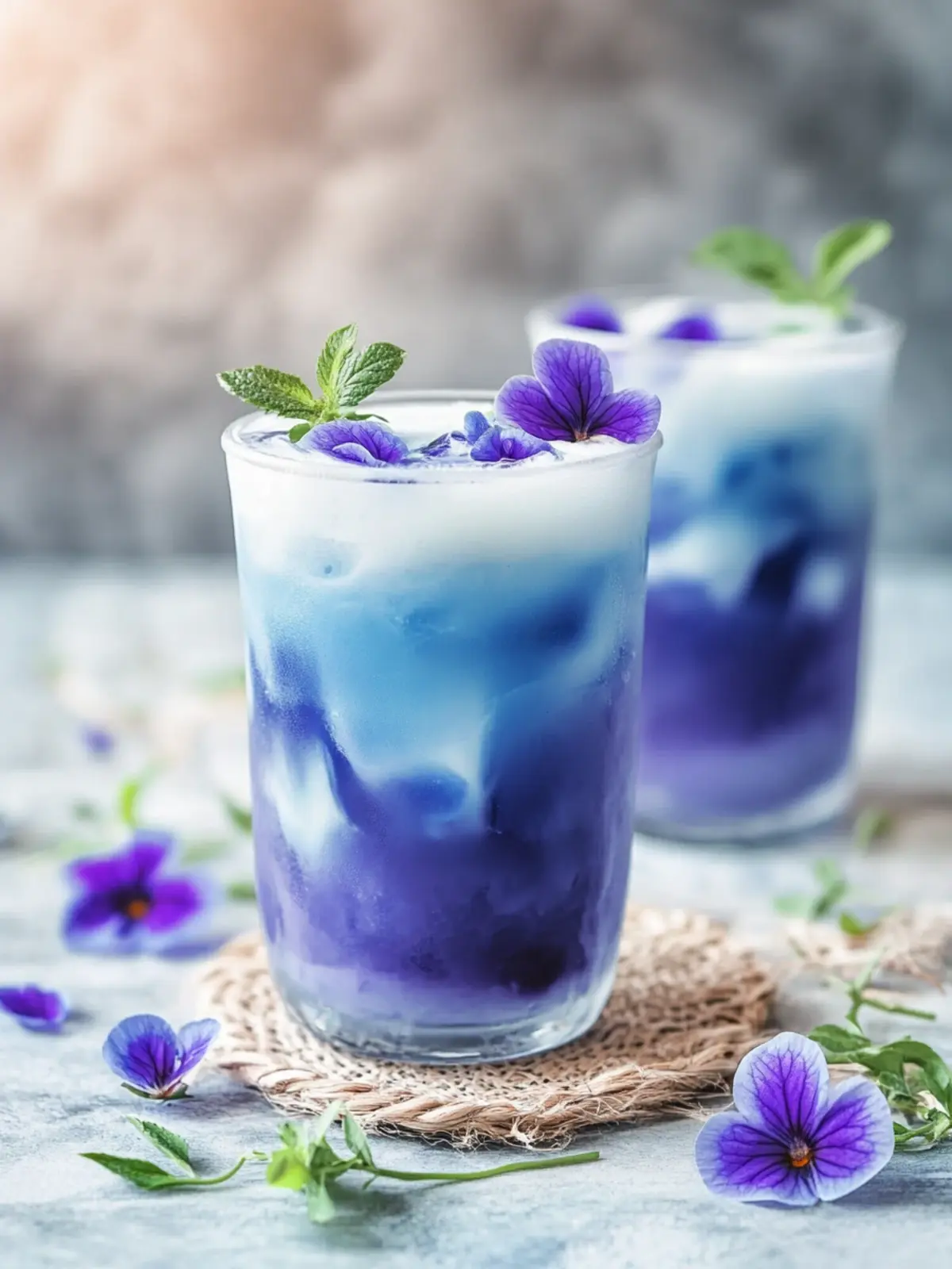 Iced Blue Tea Latte Recipe with Vanilla Cold Foam Magic 5 Iced Blue Tea Latte Recipe – Butterfly Pea Flower Tea with Vanilla Cold Foam