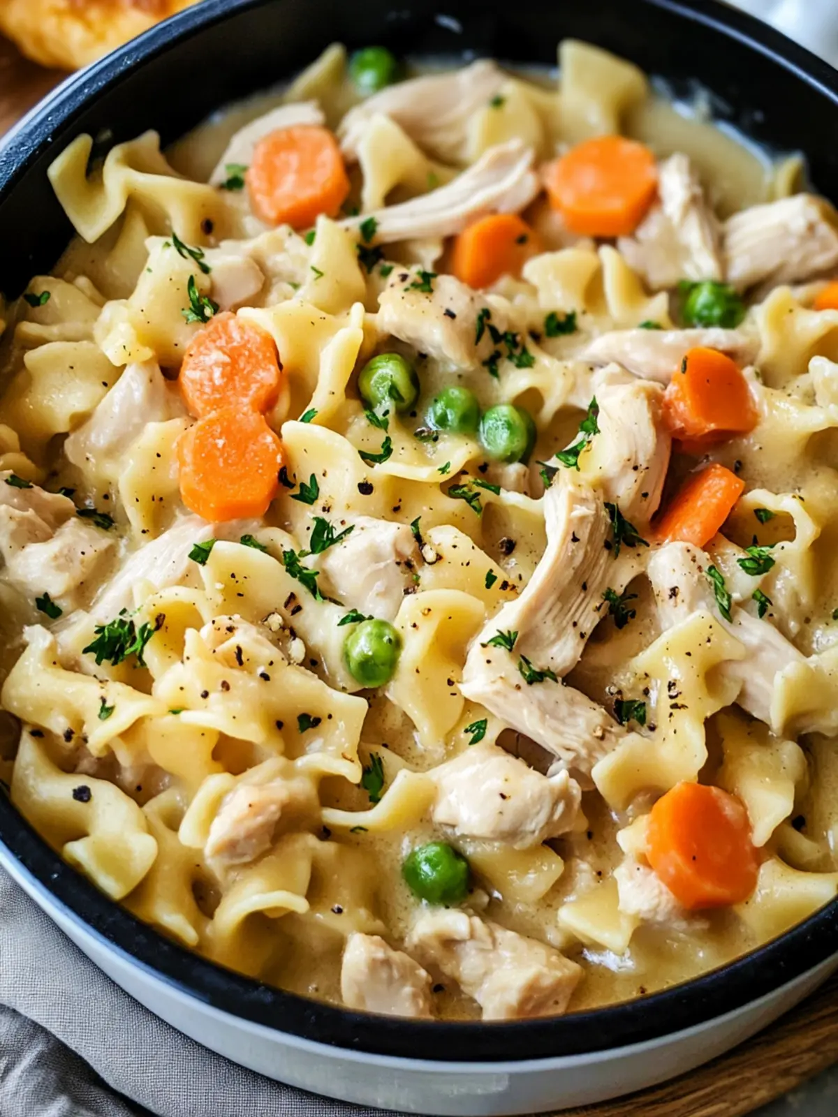 Creamy One-Pot Chicken Pot Pie Noodles Everyone Will Love 2 Creamy One-Pot Chicken Pot Pie Noodles