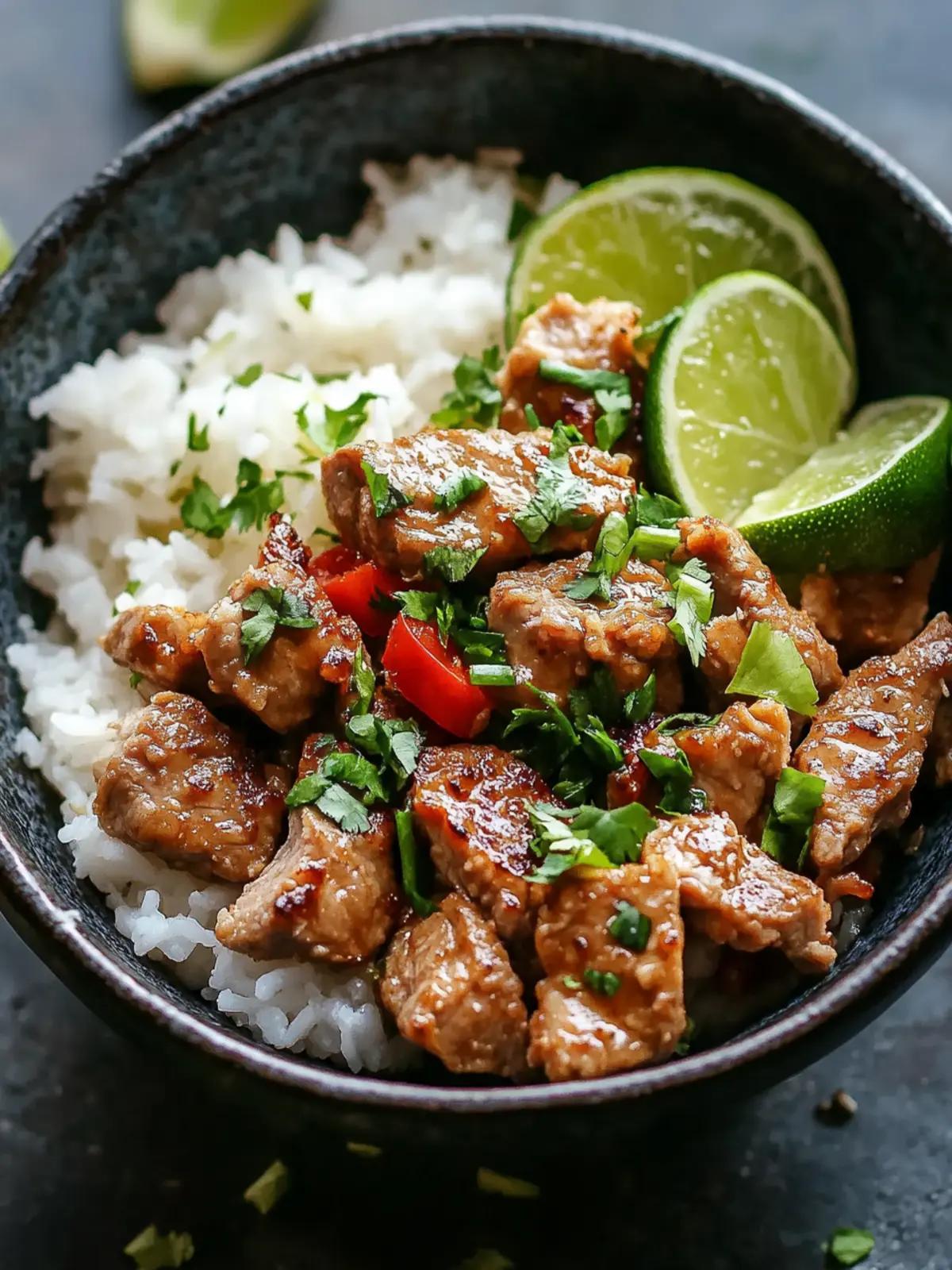 Zesty Ginger Lime Pork with Creamy Coconut Rice for Quick Dinners 2 Zesty Ginger Lime Pork with Creamy Coconut Rice for Easy Dinners