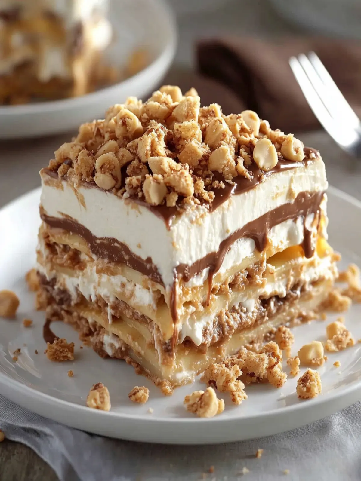 Magnificent Peanut Butter Crunch Lasagna Flavor Explosion