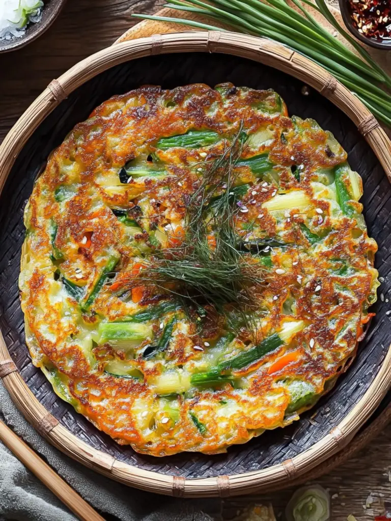 Korean Vegetable Pancakes (Yachaejeon)