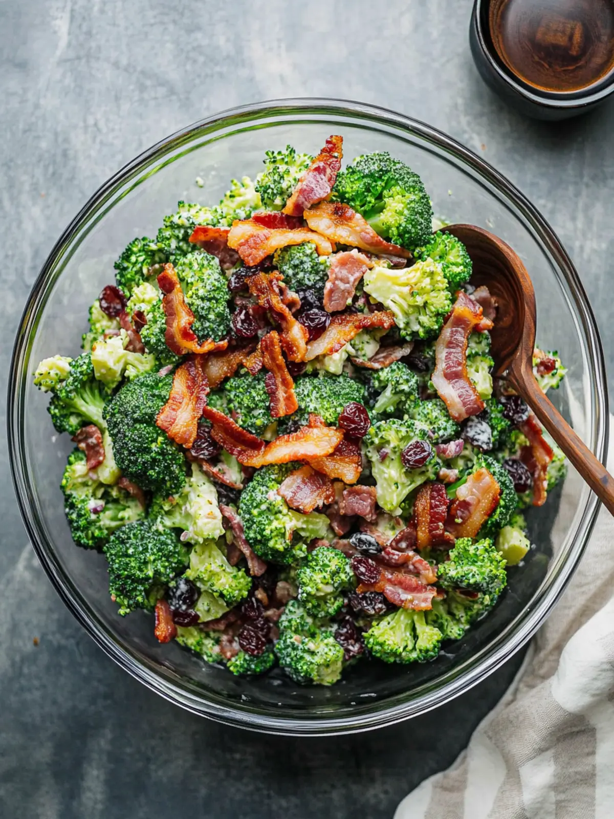 Delicious Broccoli Raisin Salad with Bacon in 10 Minutes 2 Broccoli Raisin Salad with Bacon