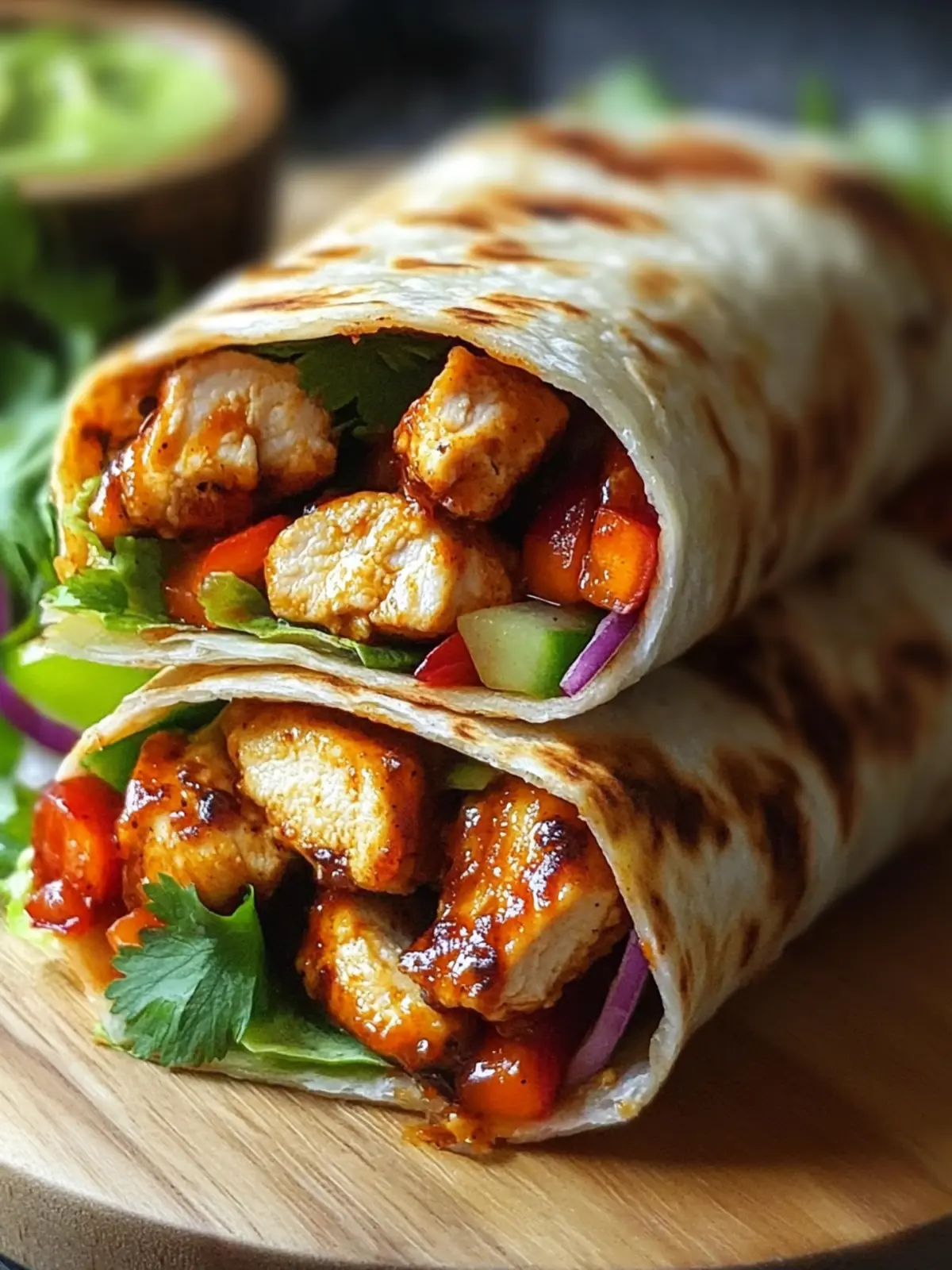 Sweet Chili Chicken Wraps